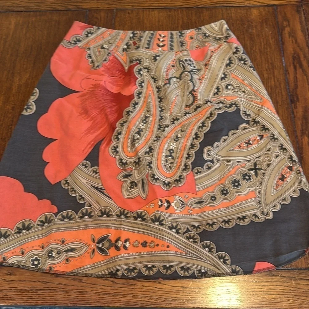 Ann Taylor Petites paisley skirt size 6P